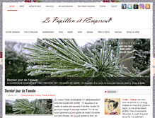 Tablet Screenshot of lepapillonetlempereur.com